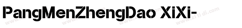 PangMenZhengDao XiXi字体转换